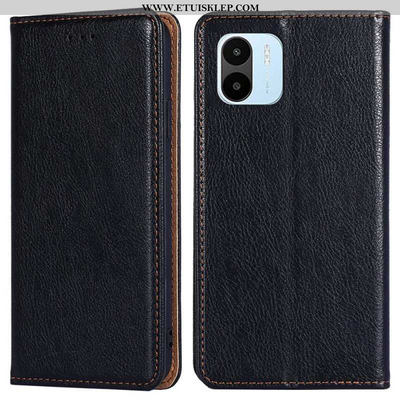 Etui Na Telefon do Xiaomi Redmi A1 Etui Folio Przeszycia Ze Sztucznej Skóry